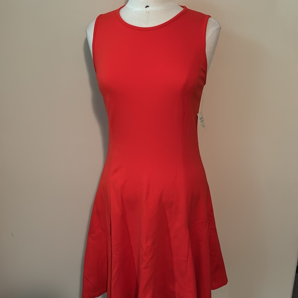 NWT Kate Spade Orange Sleeveless A-Line Dress Broome Street Size Medium